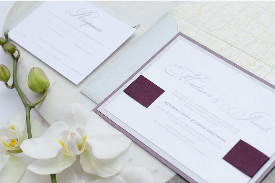 Posh Invitation Suite by Simply Sleek Designs