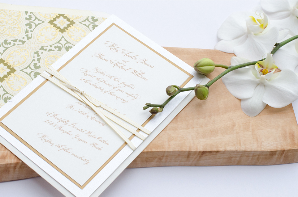 Ravishing Sage Invitation Suite by Simply Sleek Designs